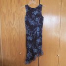 CITY TRIANGLES WOMEN'S JUNIOR'S SIZE 9 DRESS BLUE FLORAL SLEEVELESS CHIFFON ASYMMETRICAL HEM RUFFLE CITY TRIANGLES WOMEN'S JUNIOR'S SIZE 9 DRESS BLUE FLORAL SLEEVELESS CHIFFON ASYMMETRICAL HEM RUFFLE