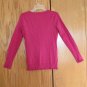EXPRESS DESIGN WOMEN'S SIZE S SWEATER DARK PINK SILK CARDIGAN BARBIE