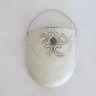 IVORY METAL WALL POCKET DISTRESSED HOLLY DESIGN IVORY METAL WALL POCKET DISTRESSED HOLLY DESIGN