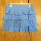 BEACH RAYS WOMEN'S JUNIOR'S SIZE 13 14 SKIRT BLUE TIERED RUFFLE BALLETCORE NWT