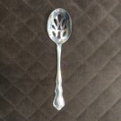 WALLACE STAINLESS FLATWARE DISCRETION PIERCED SERVING SPOON SILVERWARE REPLACEMENT