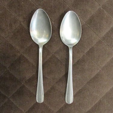 STELLAR STAINLESS JAPAN FLATWARE SRF 2 SET of 2 TEASPOONS SILVERWARE REPLACEMENT