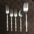 REED & BARTON REBACRAFT STAINLESS JAPAN FLATWARE ROYAL BAMBOO SET of 7 SILVERWARE REPLACE or CHOICE