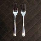 CAMBRIDGE STAINLESS FLATWARE JOLI MIRROR SET of 2 FORKS SILVERWARE REPLACEMENT