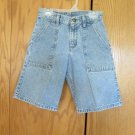 WRANGLER BOY'S SIZE 8 JEANS SHORTS MED BLUE STONE WASHED DENIM HERO