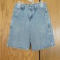 WRANGLER BOY'S SIZE 8 JEANS SHORTS MED BLUE STONE WASHED DENIM HERO CARPENTER USA MADE