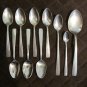ONEIDA ONEIDACRAFT DELUXE STAINLESS FLATWARE USA ACCENT GLOSSY SET of 29 SILVERWARE REPLACEMENT