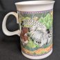 DUNOON BONE CHINA THE CROWING COCK COFFEE CUP / MUG ENGLAND TAVERN PUB