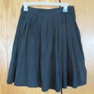 MOSSIMO WOMEN'S SIZE 2 SKIRT BLACK PLEATED CRINKLE GAUZE SHORT FULL GIRL'S XL (14 / 16)