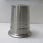 SHEFFIELD ENGLAND PEWTER TANKARD GLASS BOTTOM BEER STEIN MUG ENGRAVED RRT
