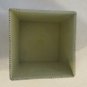IVORY METAL CONTAINER HEART EMBOSSED SQUARE BOX SHABBY CHIC FRENCH COUNTRY