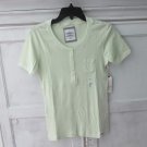 AUTHENTIC RUGGED COMPANY GREEN HENLEY KNIT T-SHIRT SIZE WOMEN'S S NEW WITH TAG AUTHENTIC RUGGED COMPANY GREEN HENLEY KNIT T-SHIRT SIZE WOMEN'S S NEW WITH TAG