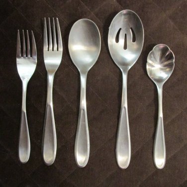 HAMPTON STAINLES CHINA FLATWARE MESSINA SET of 7 SILVERWARE REPLACEMENT or CHOICE