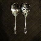 STAINLESS CHINA 18 / 0 FLATWARE SET of 2 CASSEROLE SERVING SPOONS SILVERWARE REPLACEMENT
