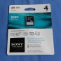 Sony 4GB Class 4 SDHC Memory Card - New