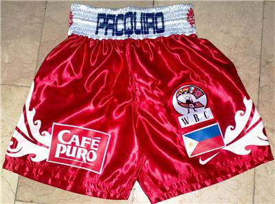 MANNY PACQUIAO Boxing Shorts vs Barrera sz S M L XL Brand New!