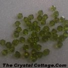 (20) Swarovski 4mm Bicone Crystal Beads~ Olivine~