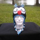 Black and Blue Owl Hat