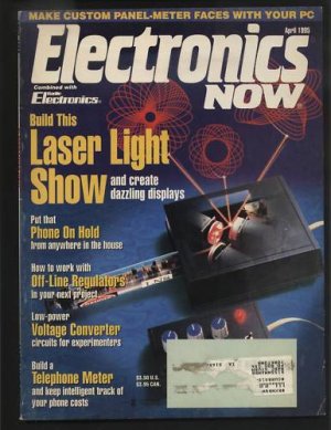 Electronics Now April 1995 Laser Light Show Panel Meter