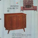 Vintage 1965 Zenith Color TV advertisement Model 5271WU