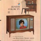 Vintage 1965 Zenith Color TV advertisement Model 6261HU