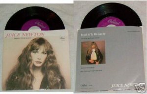 Juice Newton Break It To Me Gently/Adios  45 Rpm Record
