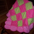 Scalloped Baby Girl Rag Quilt