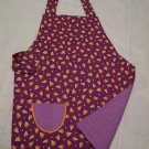Candy Corn Child's Apron with Embroidered Pocket