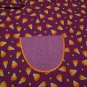Candy Corn Child's Apron with Embroidered Pocket