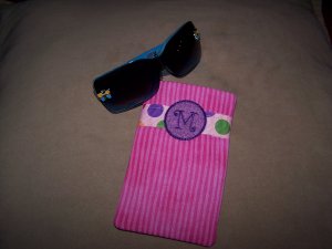 Monogramed Child's Sunglass Case/w FREE Sunglasses