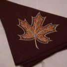 Brown Leaf Napkins