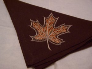 Brown Leaf Napkins