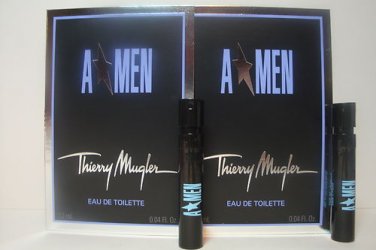 2 Angel by Thierry Mugler for Men EDT Spray Rubber Flask 0.05 oz