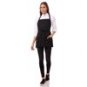 chef works unisex three pocket apron, black 24-inch length by 28-inch width