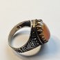 Agate Stone 925s Silver Signet Ring