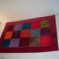 Patchwork placemat in red