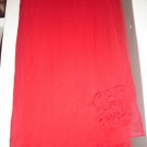 Red chiffon scarf