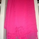 Pink chiffon scarf