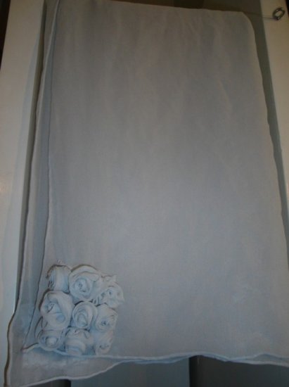 Grey chiffon scarf