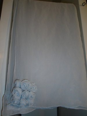Grey chiffon scarf