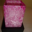 Pattern silk lantern in pink