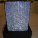 Pattern silk lantern in blue