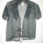 Dark grey pleated