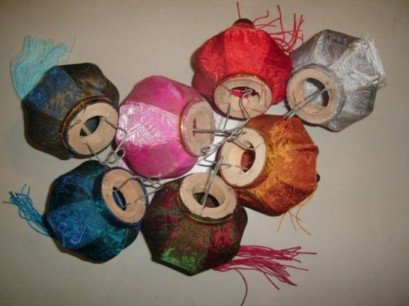Small lantern in silk