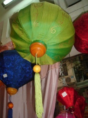 Round lantern with hand drawing (40 cm dimension)