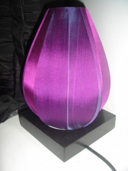 Purple silk lamp