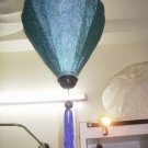 Pattern silk lantern in blue