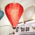 Pattern silk lantern in red