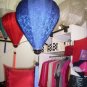 Blue pattern silk lantern