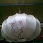 Silk lamp with hand drawing